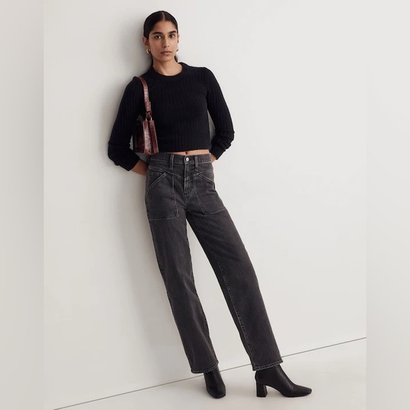 The Perfect Vintage Wide-Leg Jean in Windhaven Wash: Patch-Pocket Edition - Picture 2 of 7